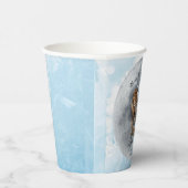 Baby's Cold Outdoor Winter Animals Babydusche Pappbecher (Rechts)