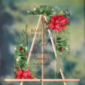 Baby's Cold Outdoor Winter Baby Dusche Empfang Acrylschild (Neutral)