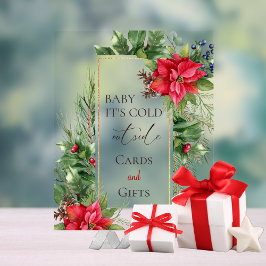 Baby's Cold Outdoor Winter Baby Dusche Gefallen Acrylschild