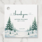 Baby's Cold Outdoor Winter Baby Dusche Party Geschenkanhänger (Vorderseite)