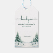 Baby's Cold Outdoor Winter Baby Dusche Party Geschenkanhänger (Vorderseite)