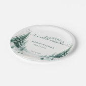 Baby's Cold Outdoor Winter Baby Dusche Party Pappteller (Schrägansicht)