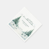 Baby's Cold Outdoor Winter Baby Dusche Party Serviette (Ecke)