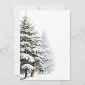 Baby's Cold Outdoor Winter Baby Dusche Vielen Dank Einladung (Rückseite)