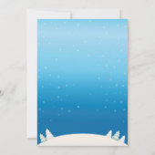 Baby's Cold Outdoor Winter Deer Boy Baby Dusche Einladung (Rückseite)