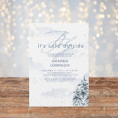 Baby's Cold Outdoor Winter Evergreen Baby Shower Einladung