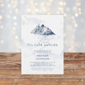 Baby's Cold Outdoor Winter Evergreen Baby Shower Einladung