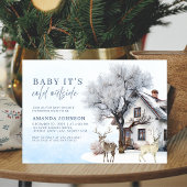 Baby's Cold Outdoor Winter Wunderland Baby Showe Einladung
