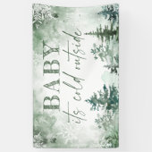 Baby's Cold Outdoor Winterwald Banner (Vertikal)
