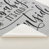 Baby's Cold Outdoorgrau Sherpa Blanket Sherpadecke (3/4)