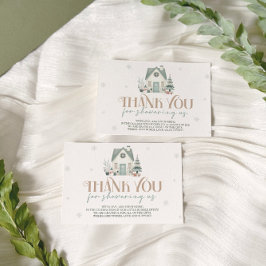 Baby's Cold Outside Baby Dusche Danke Karte