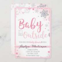 Baby's Cold Outside Baby Dusche Einladung