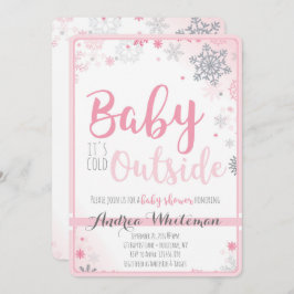 Baby's Cold Outside Baby Dusche Einladung