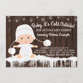 Baby's Cold Outside Baby Dusche Einladung