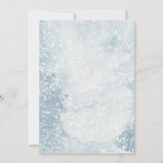 Baby's Cold Outside Baby Dusche Einladung (Rückseite)