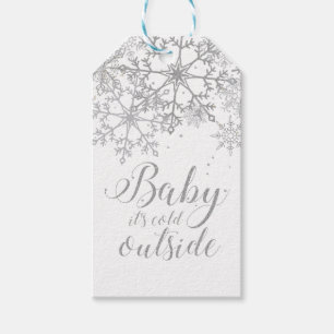 Baby's Cold Outside Baby Showe Silver Geschenkanhänger