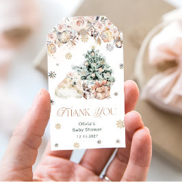 Baby's Cold Outside Bear Baby Dusche Vielen Dank Geschenkanhänger