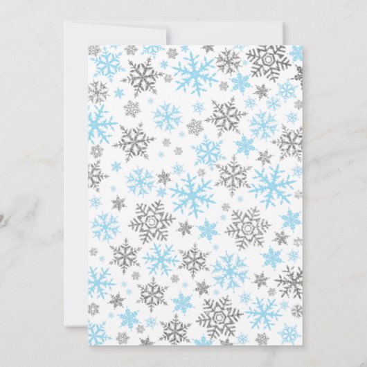 Baby's Cold Outside Boy Babydusche Einladung (Rückseite)