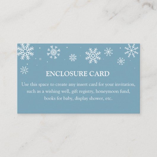 Baby's Cold Outside Custom Enclosure Card Begleitkarte (Vorderseite)