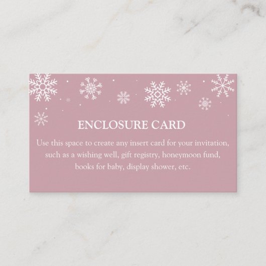 Baby's Cold Outside Custom Enclosure Card Begleitkarte (Vorderseite)