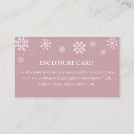 Baby's Cold Outside Custom Enclosure Card Begleitkarte