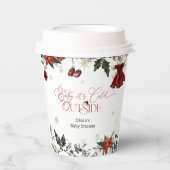 Baby's Cold Outside Girl Baby Dusche Pappbecher (Vorderseite)