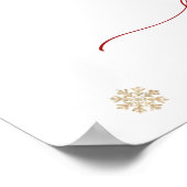 Baby's Cold Outside Girl Baby Dusche Willkommen Poster (Ecke)