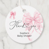 Baby's Cold Outside Girl Babydusche Danke Geschenkanhänger (Vorderseite)