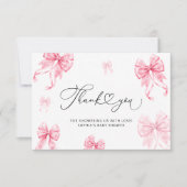 Baby's Cold Outside Girl Babydusche Danke Karte (Vorderseite)