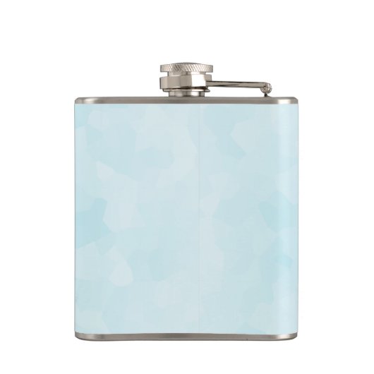 Baby's Cold Outside Gold Schneeflocken auf Blue Flachmann (Rückseite)