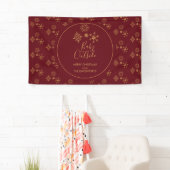 Baby's Cold Outside Golden Snowflakes Banner (Insitu)