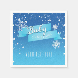 Baby's Cold Outside Holiday Weihnachten Napkins Serviette