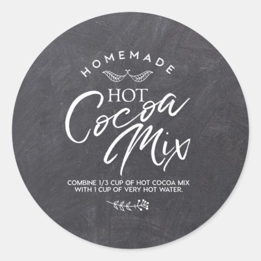 Baby's Cold Outside - Hot Cocoa Mix Labels Runder Aufkleber (Vorderseite)