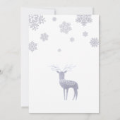 Baby's Cold Outside Nordic Rentier Baby Shower Einladung (Rückseite)