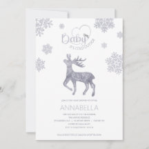 Baby's Cold Outside Nordic Rentier Baby Shower
