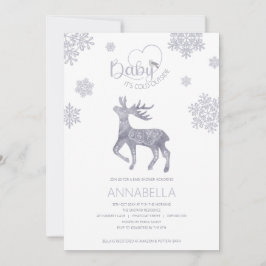 Baby's Cold Outside Nordic Rentier Baby Shower Einladung