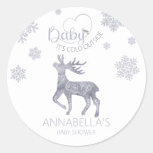 Baby's Cold Outside Nordic Rentier Baby Shower