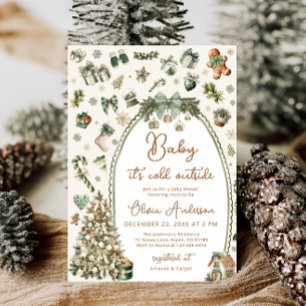 Baby's Cold Outside Weihnachtsdusche Einladung