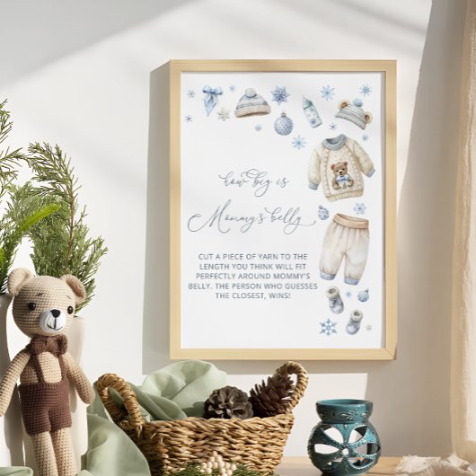 Baby's Cold Outside Wie groß ist Mama's Bauch Poster