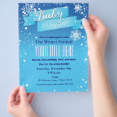 Baby's Cold Outside Winter Event Flyer Poster (Hand)
