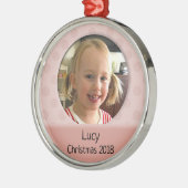 Baby's Custom First Christmas Foto Ornament (Links)