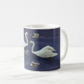 Babys der Schwanfamilie 4 Kaffeetasse (VorderseiteRechts)