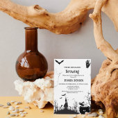 Babys, die Zwillingshinderdusche aus schwarzem Bab Einladung