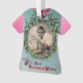 BABYS ERSTE CHRISTMAS FOTOVORLAGE KERAMIK ORNA ORNAMENT (Vorderseite)