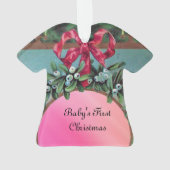 BABYS ERSTE CHRISTMAS FOTOVORLAGE KERAMIK ORNA ORNAMENT (Rückseite)