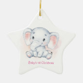 BABYS ERSTE CHRISTMAS-ORNAMENT KERAMIK ORNAMENT (Vorne)