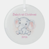 BABYS ERSTE CHRISTMAS-ORNAMENT ORNAMENT AUS GLAS (Vorderseite)