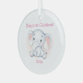 BABYS ERSTE CHRISTMAS-ORNAMENT ORNAMENT AUS GLAS (Vorderseite links)