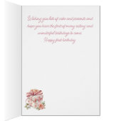 Babys Erste Geburtstags Teddy Bären Geburtstagskar (Innen (Rechts))