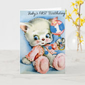 Babys erste Geburtstagsgrußkarten Karte (Gelbe Blume)